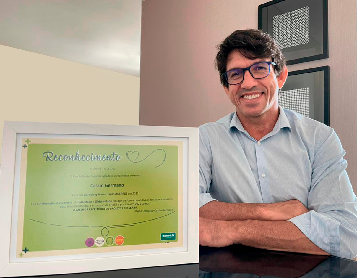 CEO do Grupo Portfolio recebe reconhecimento do PMO da Unimed